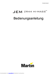 Martin JAM ZR44 HI-MASS Bedienungsanleitung