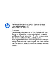 HP ProLiant BL620c G7 Benutzerhandbuch