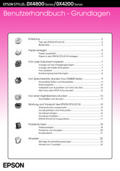 Epson Stylus DX4800 Series Benutzerhandbuch