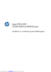 HP Latex 820SCITEX LX850 Handbuch