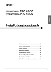 Epson Stylus PRO 4400 Installationshandbuch