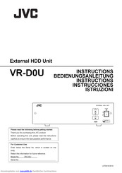JVC VR-D0U Bedienungsanleitung