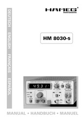Hameg HM8001-2 Handbuch