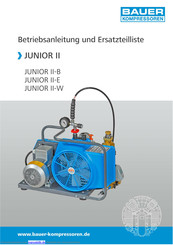 Bauer JUNIOR II-W Betriebsanleitung