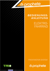 Trio prophete Bedienungsanleitung