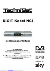 TechniSat DIGIT Kabel NCI Bedienungsanleitung