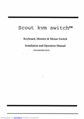 Dakota Computer Solutions Scout KVM Switch Installations- Und Bedienungshandbuch