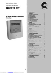 Consolar CONTROL 302 Technischen Dokumentation-, Montage Und Betriebsanleitung