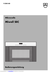 V-Zug Miwell MW-SEC series Bedienungsanleitung