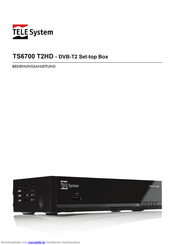 Telesystem TS6700 T2HD Bedienungsanleitung