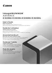 Canon imageRUNNER ADVANCE C2220i Anwenderhandbuch
