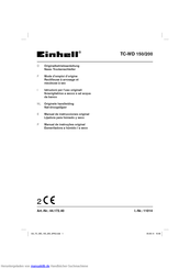 EINHELL TC-WD 150 Originalbetriebsanleitung