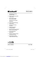 EINHELL TE-CC 1825 U Originalbetriebsanleitung