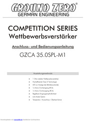 Ground Zero COMPETITION SERIES Anschluss- Und Bedienungsanleitung