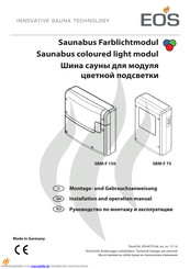 EOS SBM-F 150 Montage- Und Gebrauchsanweisung