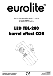 EuroLite LED TBL-200 Bedienungsanleitung