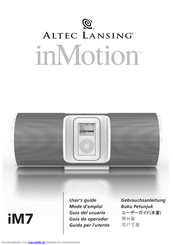 Altec Lansing inMotion iM7 Gebrauchsanleitung