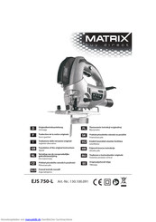 Matrix EJS 750-L Originalbetriebsanleitung