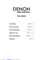Denon Professional DN-303S Benutzerhandbuch