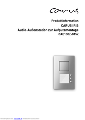 Carus CAE100x-015 Serie Produktinformation