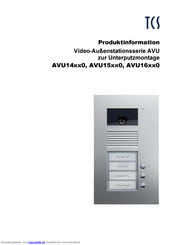 TCS AVU 15xx0 Serie Produktinformation