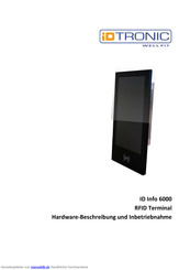 iDTRONIC WELLFIT ID Info 6000 Hardware-Beschreibung Und Inbetriebnahme
