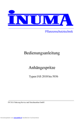 INUMA IAS 2018-1 Bedienungsanleitung