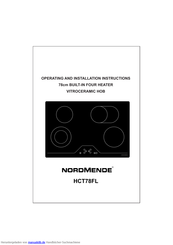 Nordmende HCT781FL Bedienungs- Und Installationsanleitung