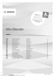 Bosch MMBP1 series 2Go Gebrauchsanleitung