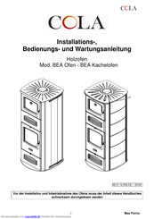 Cola BEA Installations-, Bedienungs- Und Wartungsanleitung