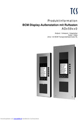 TCS ADx59xx0 Serie Produktinformation