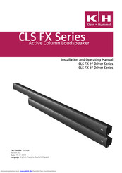Klein + Hummel CLS-2FX125-B Handbuch