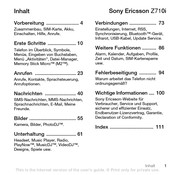 Sony Ericsson Z710i Bedienungsanleitung