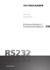 Faulhaber MCLM 300x RS series Funktionshandbuch