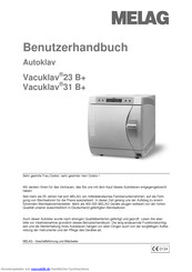 Melag Vacuklav 23 B+ Benutzerhandbuch