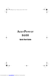 AcerPower 8600 Schnellstartanleitung