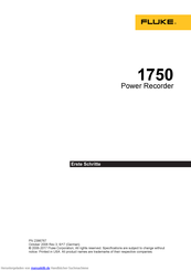 Fluke 1750 Erste Schritte