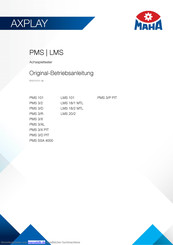 MAHA PMS 3/XL Betriebsanleitung