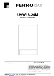 Ferro UVW18-24M Installationsanleitung