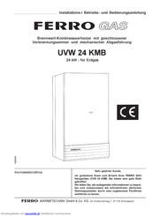 Ferro UVW 24 KMB Installations-/Betriebs- Und Bedienungsanleitung