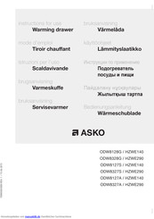 Asko ODW8328G / HZWE290 Bedienungsanleitung