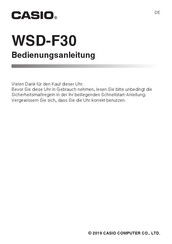 Casio WSD-F30 Bedienungsanleitung
