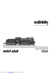 marklin mini-club BR 38 Bedienungsanleitung