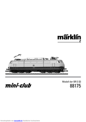 marklin mini-club BR E 03 Bedienungsanleitung