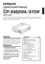 Hitachi CPX970W Handbuch