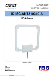 FEIG Electronic OBID ID ISC.ANT310310-A Montageanleitung