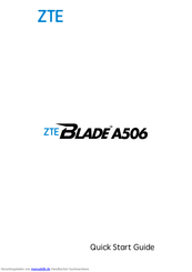 ZTE Blade A506 Kurzanleitung