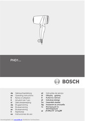 Bosch PHD1 Serie Gebrauchsanleitung