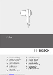 Bosch PHD3 Serie Gebrauchsanleitung
