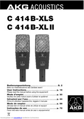 AKG Acoustics C 414 B-XLS Bedienungsanleitung